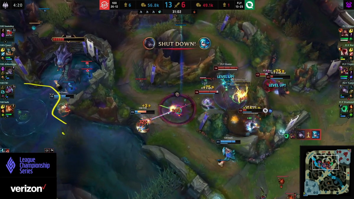 100 Thieves vs FlyQuest