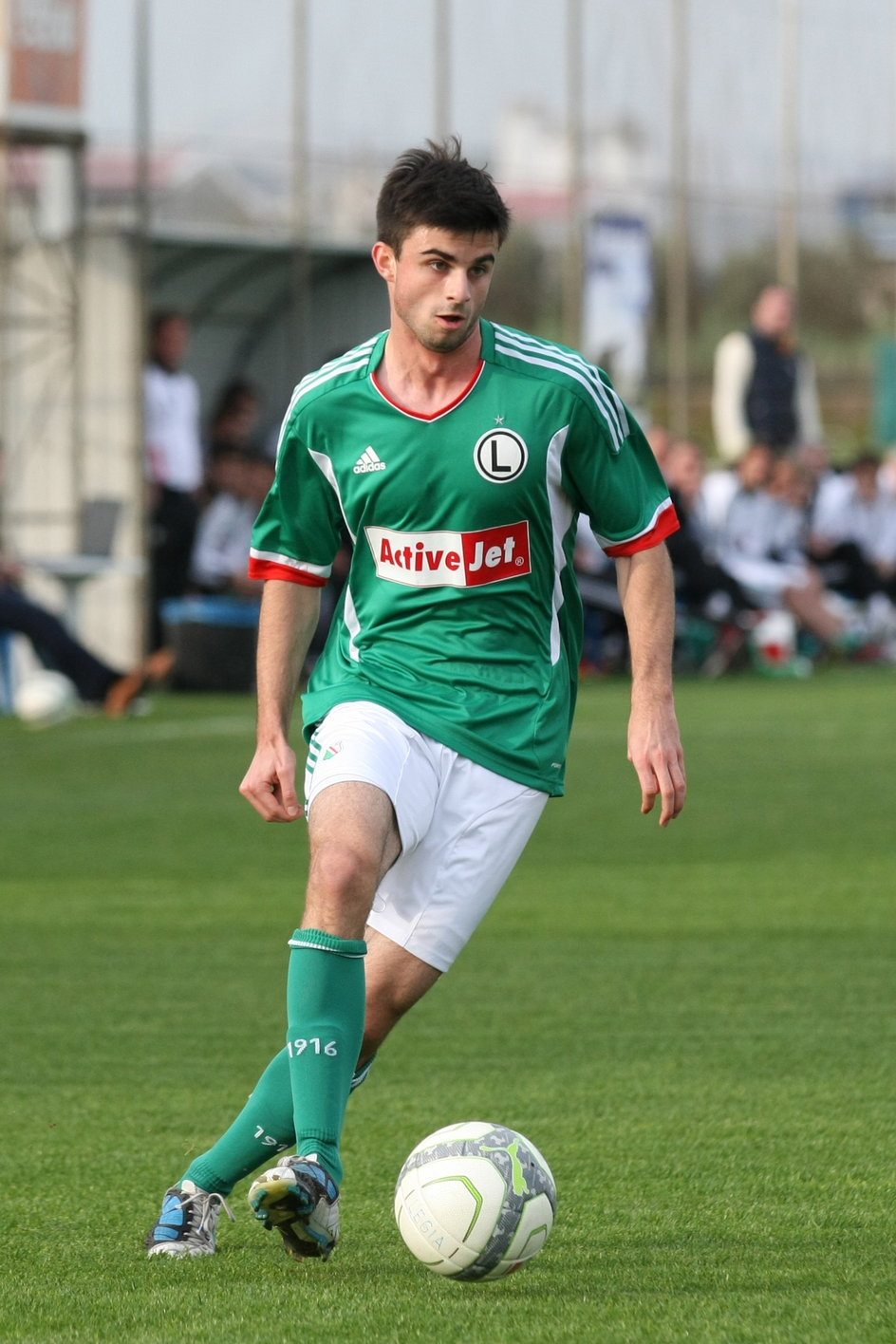 Przemysław Mizgała w sparingu Legii z FK Chimki (26.01.2013)