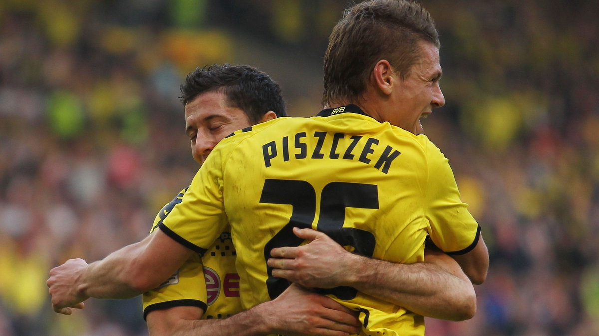 Robert Lewandowski (L) i Łukasz Piszczek (P)