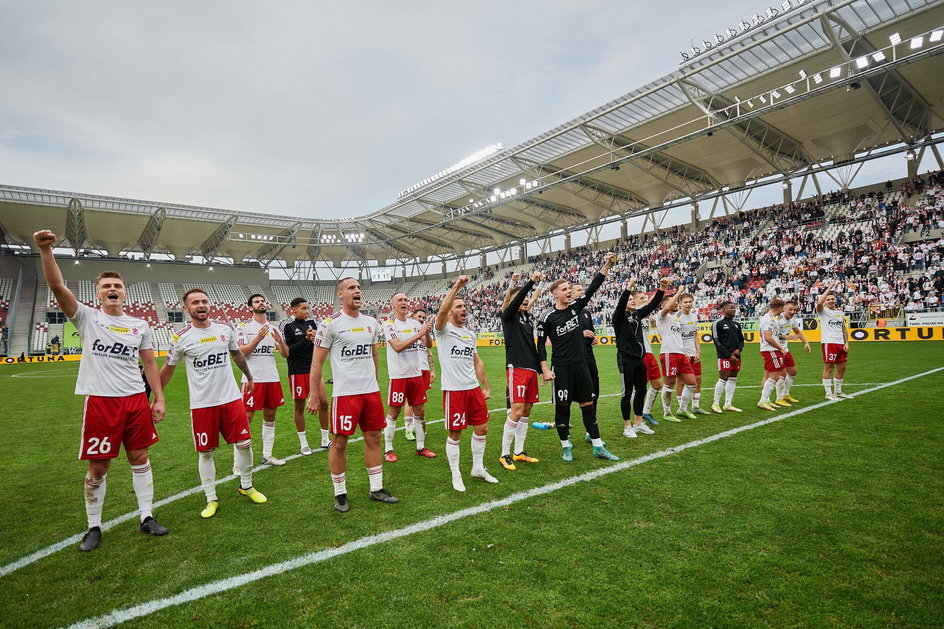 W spotkaniu 16. kolejki ŁKS wygrał z Arką 3:1. (30.10.2022 r., ŁKS Łódź - Arka Gdynia).