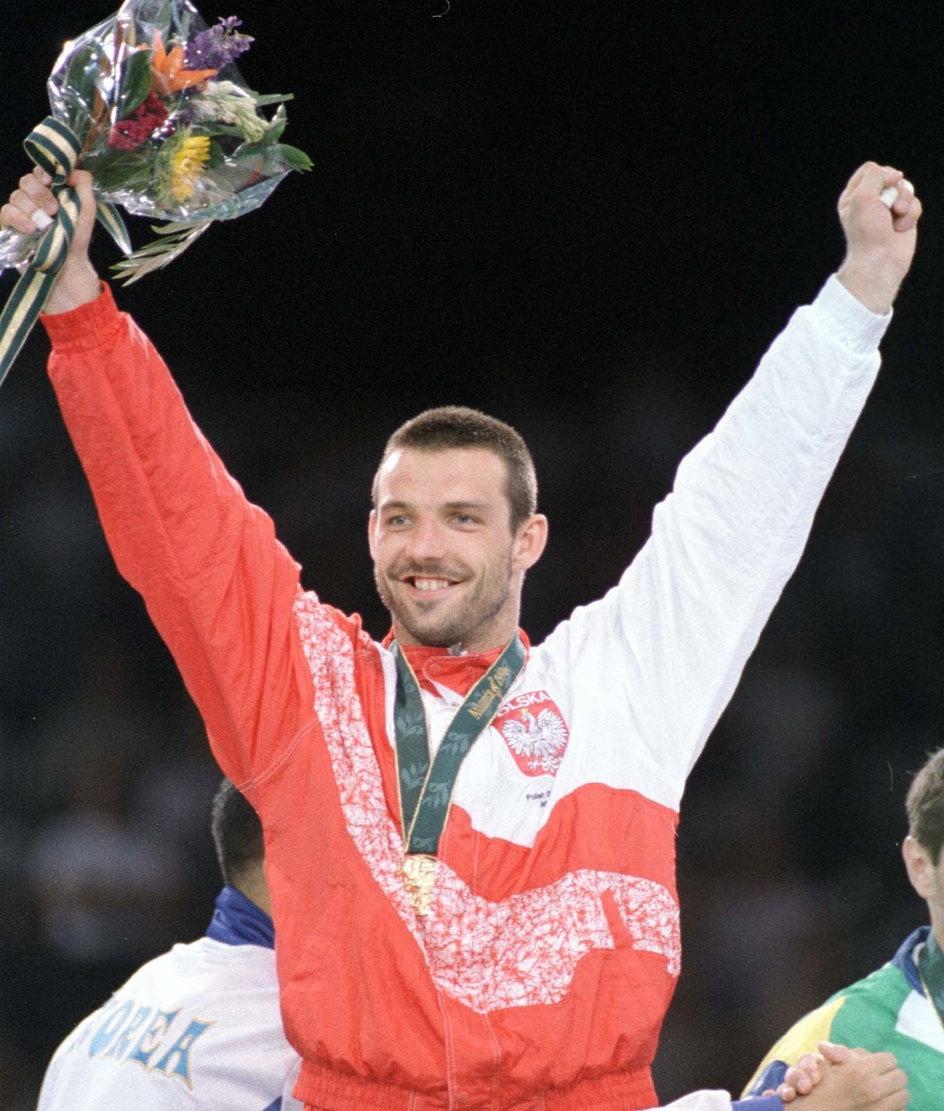 Paweł Nastula ze złotym medalem Igrzysk Olimpijskich w Atlancie