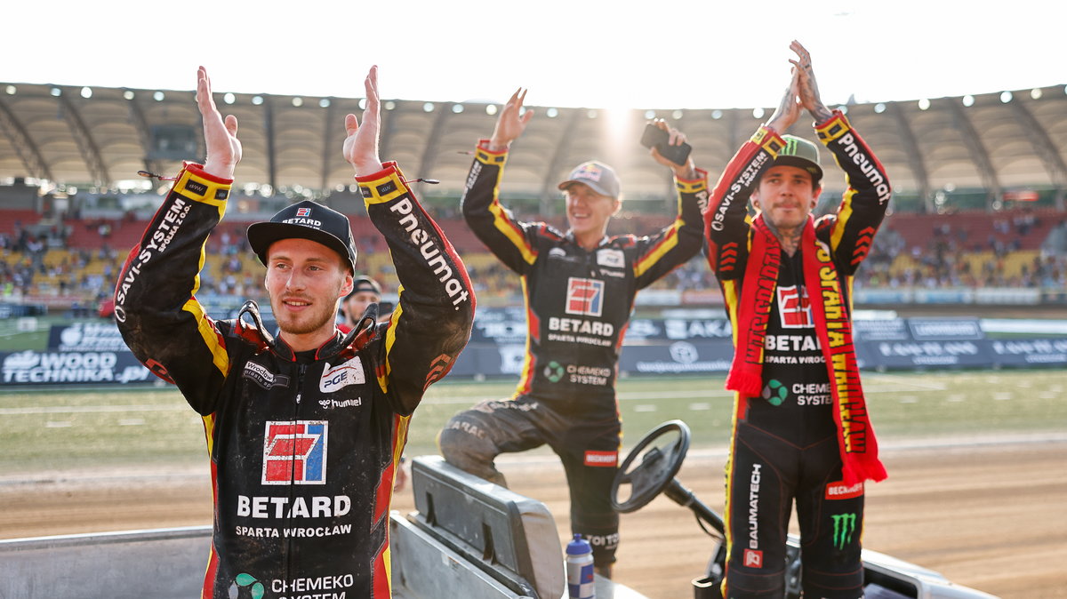 Przemysław Liszka, Maciej Janowski, Tai Woffinden, Sparta Wrocław