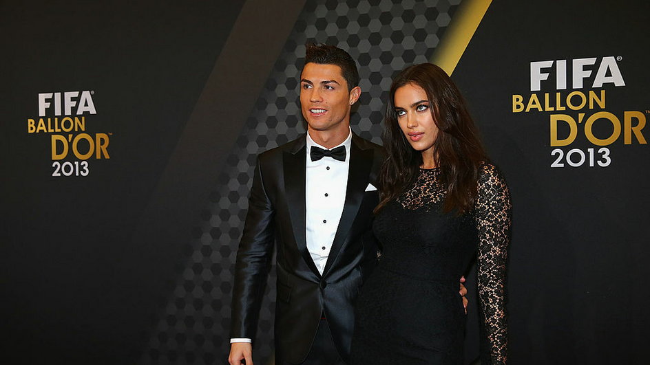 Cristiano Ronaldo wraz z Iriną Szejk