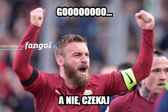 Mem po meczu FC Barcelona - AS Roma fot. Internet