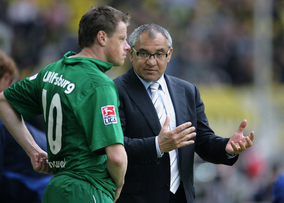 Jacek Krzynówek i Felix Magath