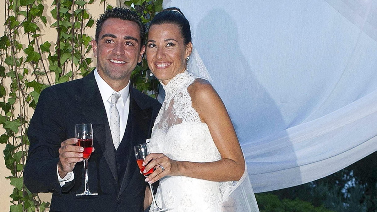 Xavi Hernandez i jego żona Nuria Cunillera