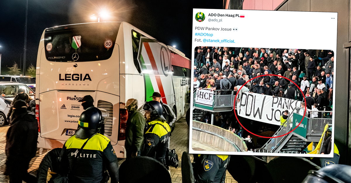 Dutch fans supported the detained Legia players.  “BDW Bankoff, Josue”