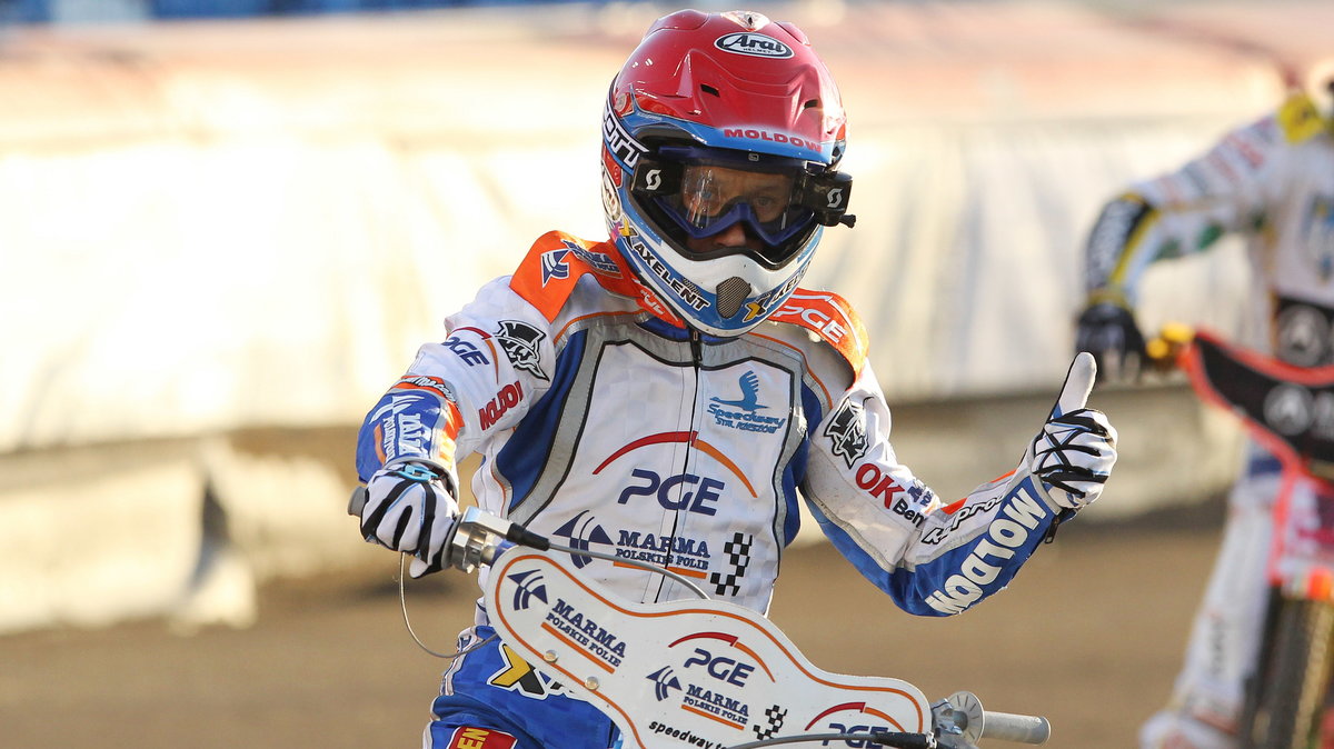 Nicki Pedersen (jeszcze w barwach PGE Marmy Rzeszów)