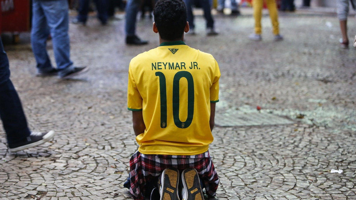 Kibic w koszulce Neymara przeżywa sromotę w Belo Horizonte