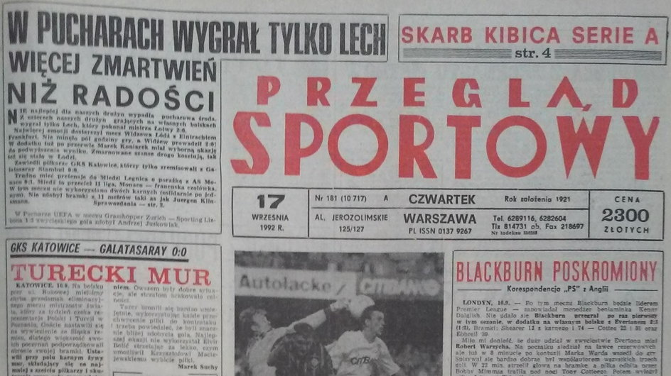 1. Sezon 1992/1993 – I runda (1/16 finału)