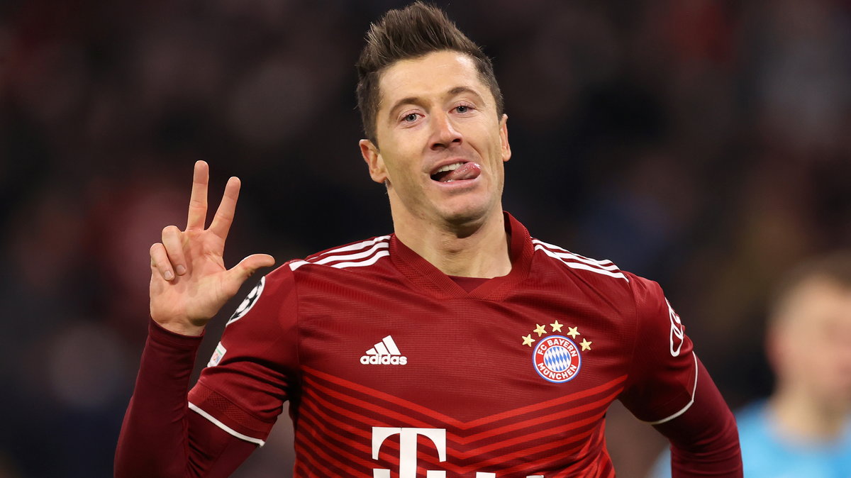 Robert Lewandowski w meczu z Red Bullem Salzburg popisał się trzema trafieniami