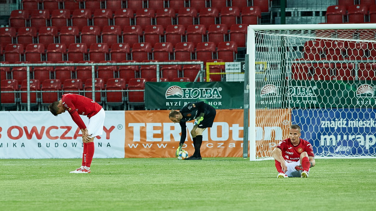 Piłkarze Widzewa Łódź nie mają powodów do zadowolenia