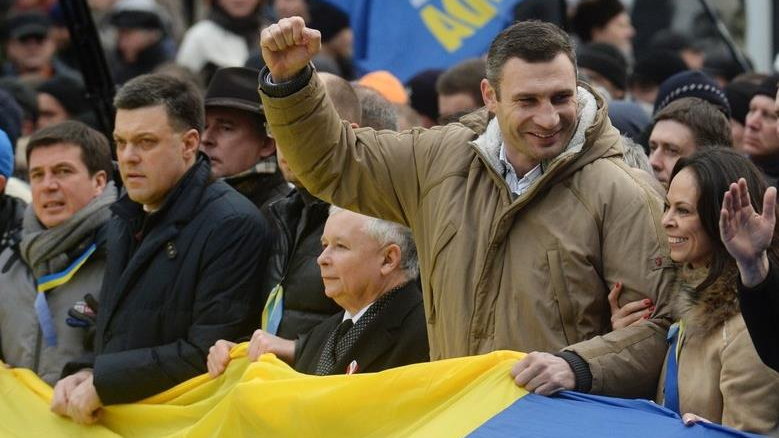 Jarosław Kaczyński i Witalij Kliczko