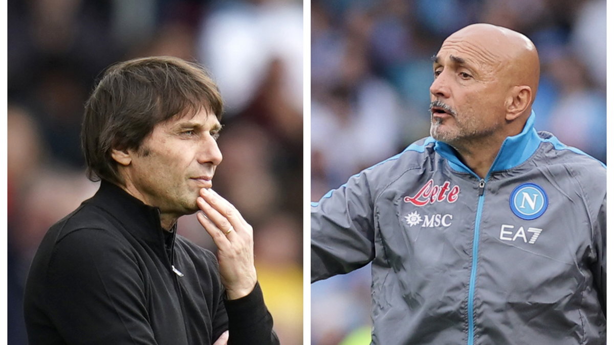 Antonio Conte (z lewej) i Luciano Spaletti.