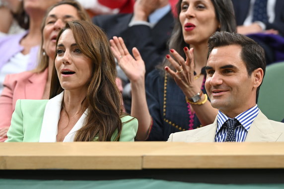 Księżna Kate i Roger Federer na Wimbledonie