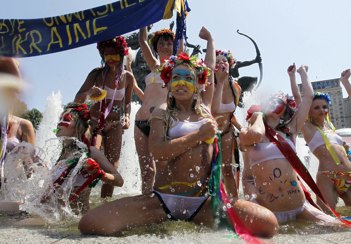 Demonstracja Femen na Ukrainie