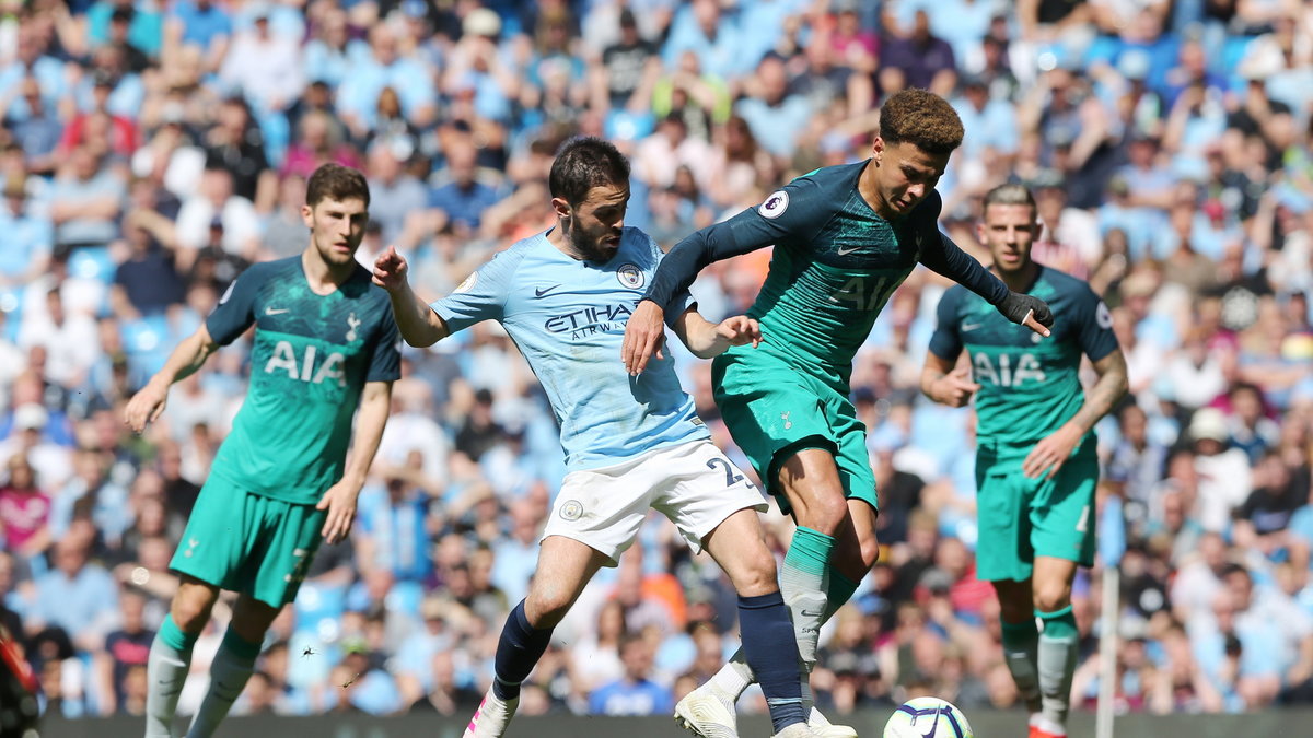 epa07517499 - BRITAIN SOCCER ENGLISH PREMIER LEAGUE (Manchester City vs Tottenham Hotspur )