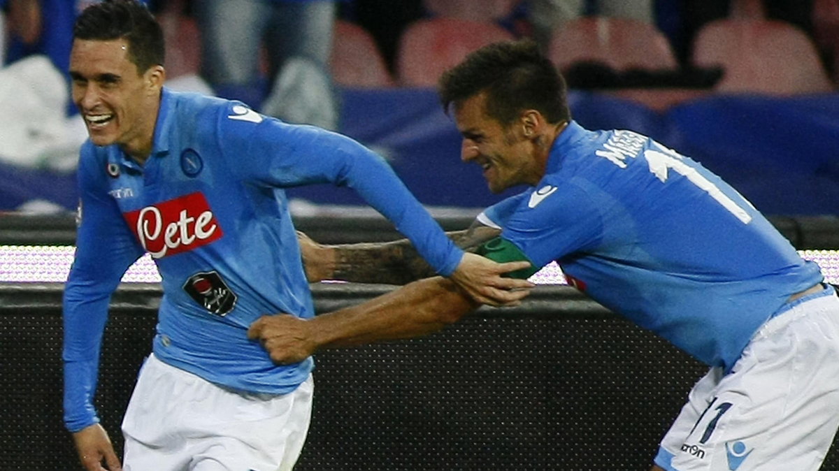 Jose Callejon i Christian Maggio z Napoli