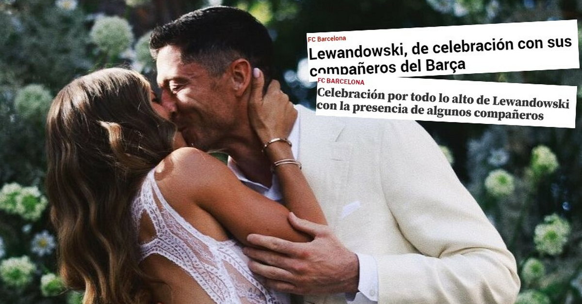 Medios españoles sobre el «segundo matrimonio» de los Lewandowski.  Se concentraron en bailar.