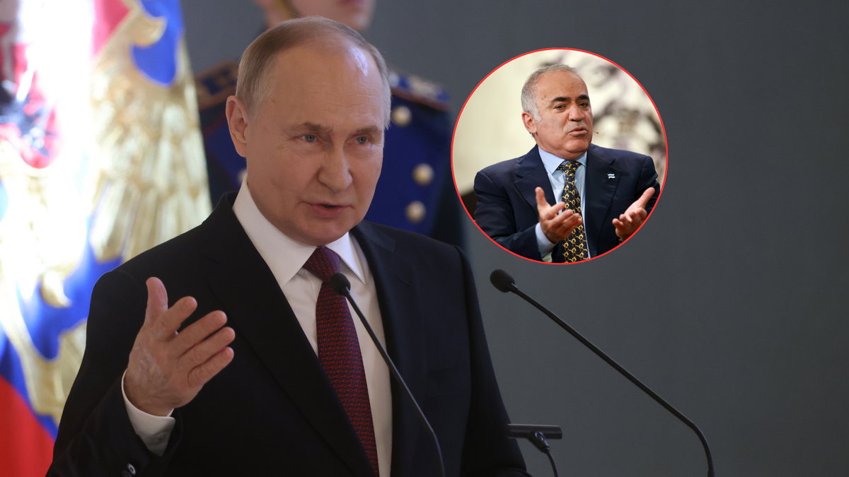 Władymir Putin i Garri Kasparow