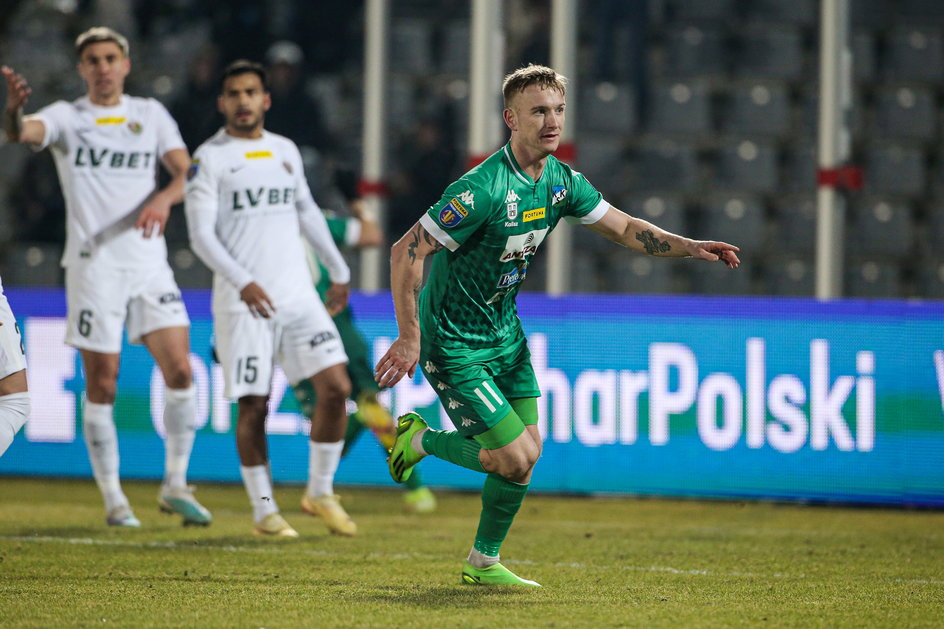 Michał Borecki zdobył bramkę w meczu 1/4 finału Pucharu Polski ze Śląskiem Wrocław (3:0)