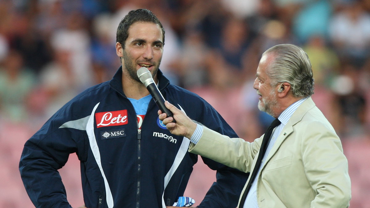 Gonzalo Higuain i Aurelio de Laurentis