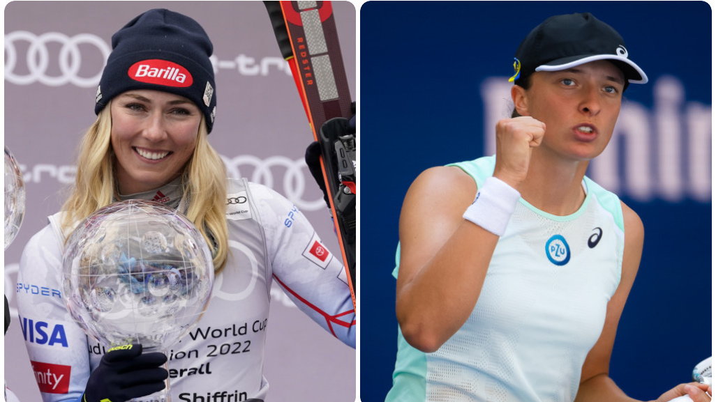 Mikaela Shiffrin i Iga Świątek