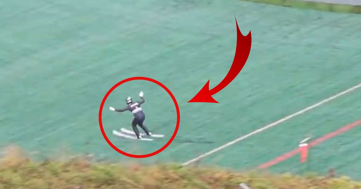 Crazy jump of German ski jumper. Expletives flew [VIDEO]