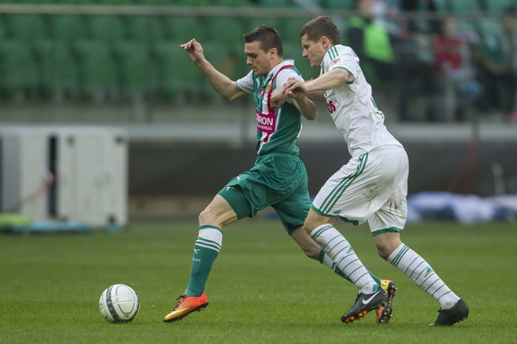 PIŁKARSKA EKSTRAKLASA ŚLĄSK KONTRA LECHIA (Paweł Zieliński i Patryk Tuszyński)