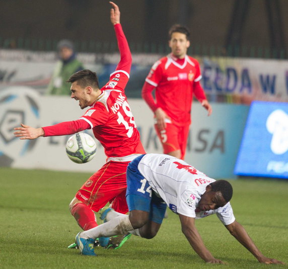 PIŁKARSKA EKSTRAKLASA PODBESKIDZIE KONTRA WIDZEW