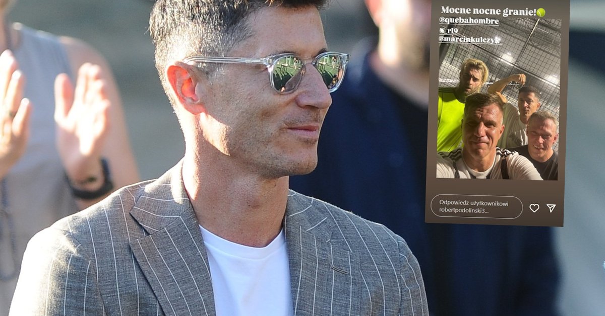 "Mocne nocne granie" Roberta Lewandowskiego. Zdjęcie niesie się po sieci