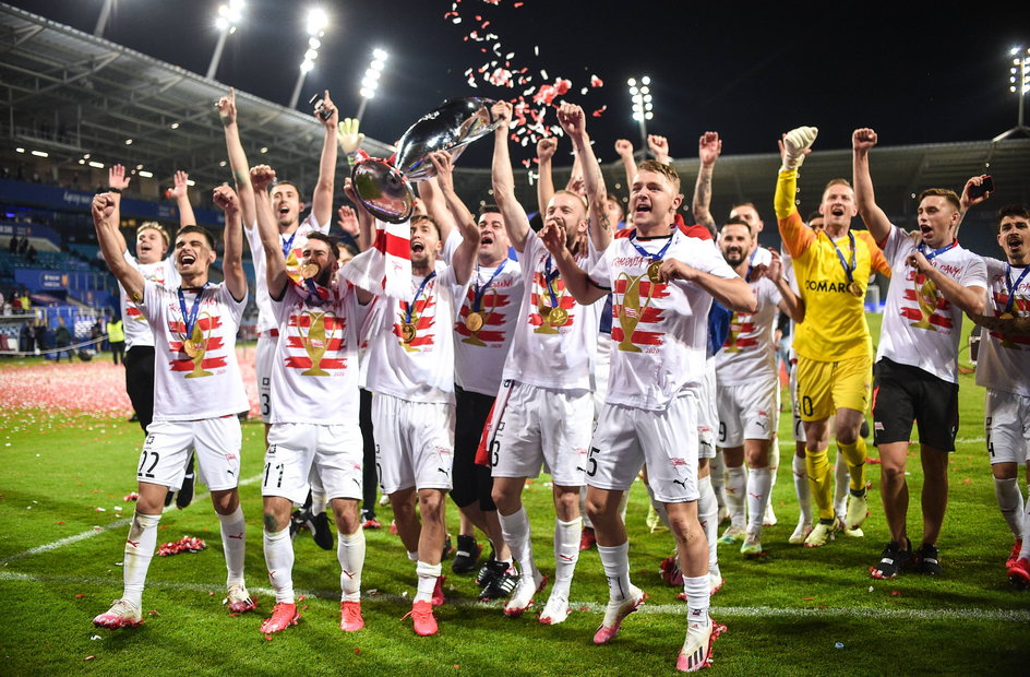 Najlepszy moment Cracovii w 2020 roku, czyli triumf w finale Pucharu Polski.