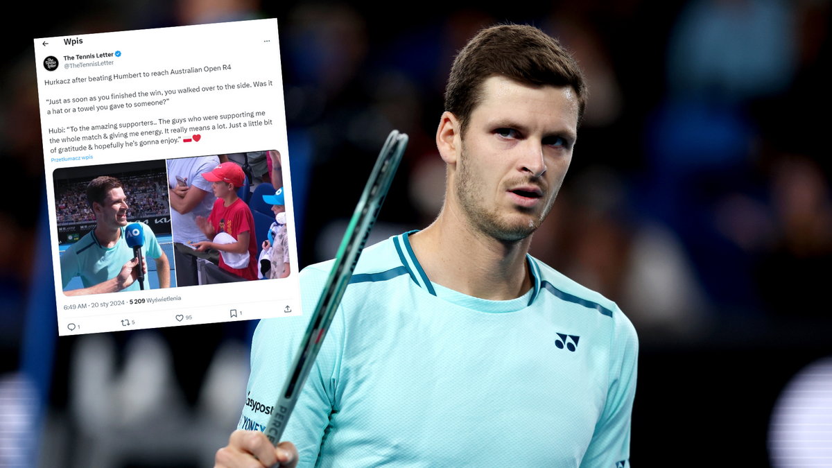 Hubert Hurkacz sprawił prezent fanom w Melbourne