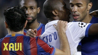 Xavi, Samuel Eto'o, Thierry Henry