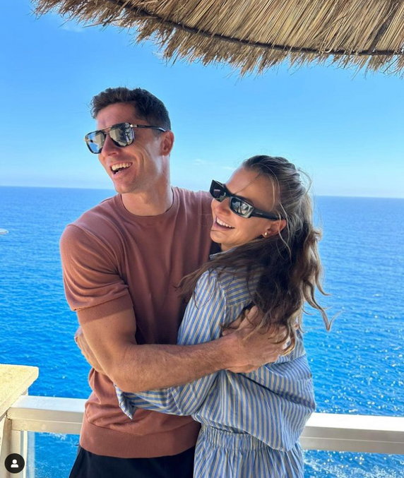 Robert Lewandowski i Anna Lewandowska