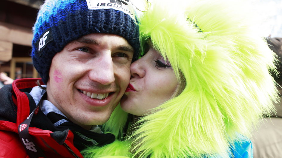 Kamil Stoch i Ewa Bilan-Stoch (zdjęcie z Planicy)