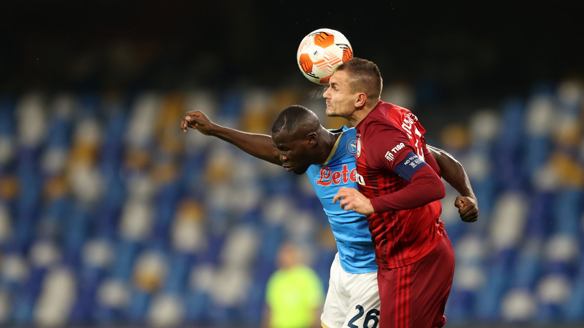 Kalidou Koulibaly (SSC Napoli) i Artur Jędrzejczyk (Legia Warszawa)