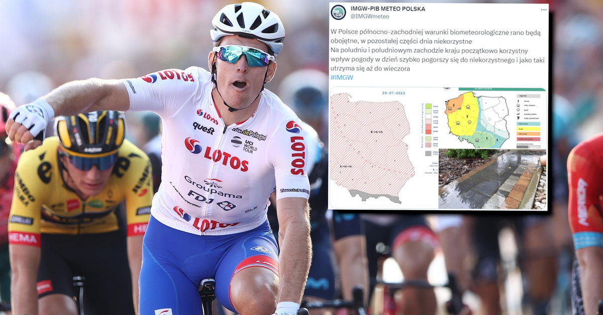 Pogoda może storpedować 1. etap Tour de Pologne! Są alerty pogodowe