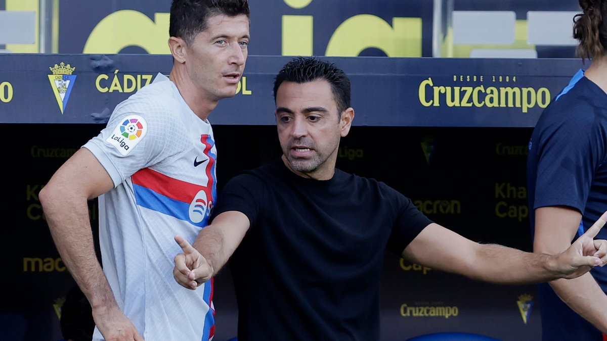 Robert Lewandowski i Xavi