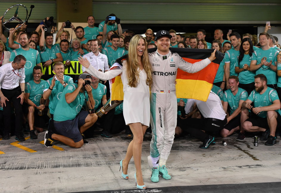 Nico Rosberg z żoną