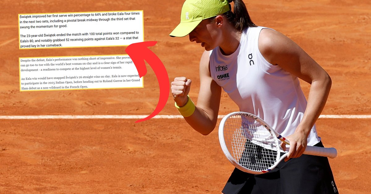 Tak podsumowali występ Igi Świątek. Zaskoczenie