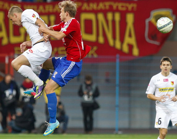 PIŁKARSKA EKSTRAKLASA PIAST GLIWICE KONTRA JAGIELLONIA