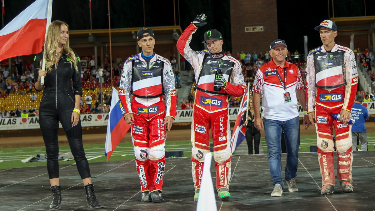 Polska reprezentacja, Patryk Dudek. Cieślak, Janowski, Drabik, podium