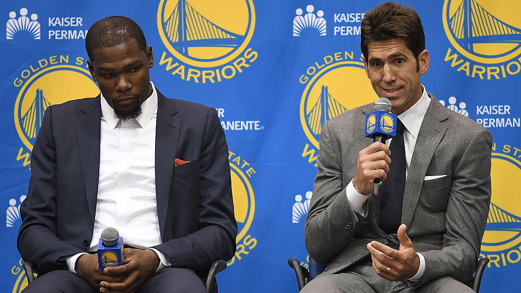 Kevin Durant i Bob Myers