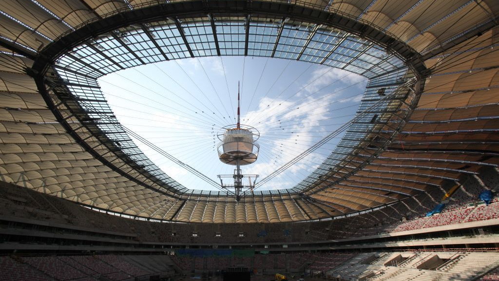 Stadion Narodowy, ukończony montaż dachu głównego