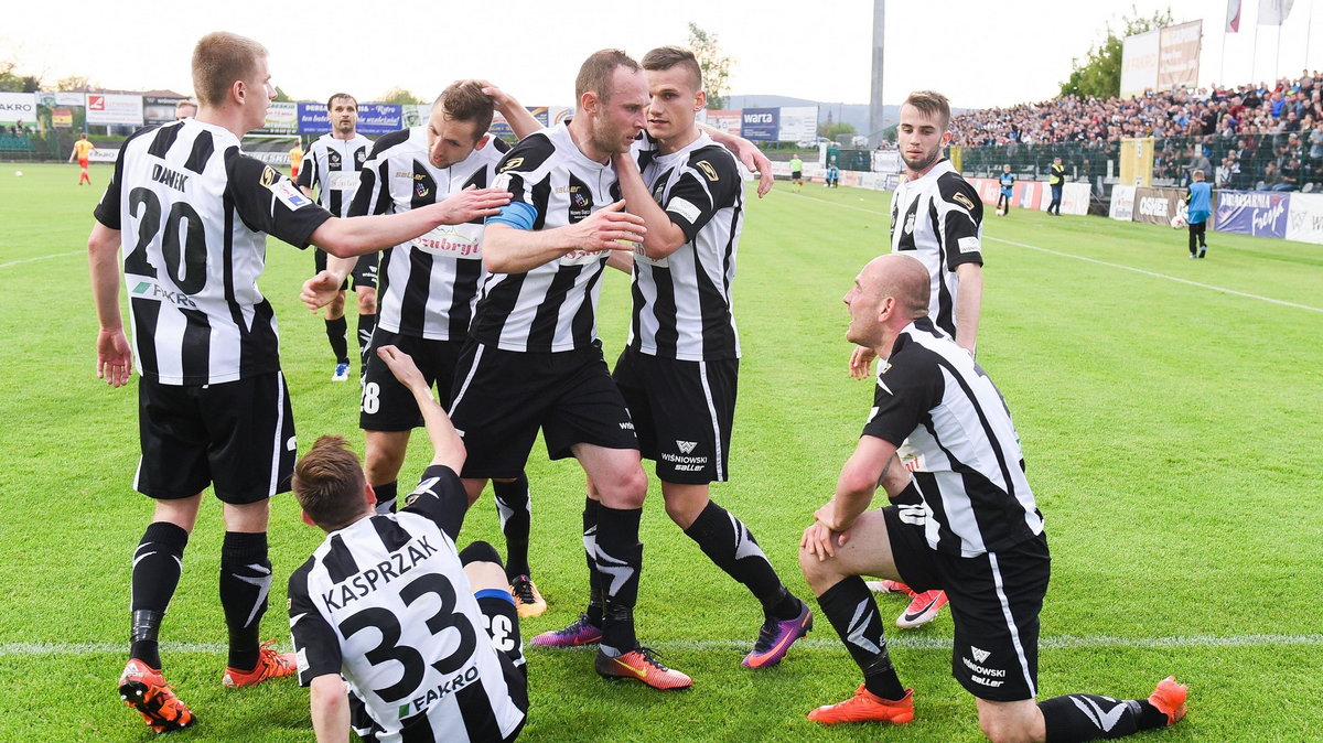 16.05.2017 SANDECJA NOWY SACZ - ZNICZ PRUSZKOW NICE I LIGA PILKA NOZNA