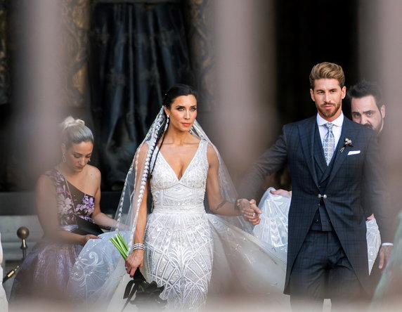 epa07650659 - SPAIN PEOPLE (Wedding of Sergio Ramos and Pilar Rubio)