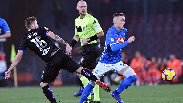 Karol Linetty (Sampdoria) i Piotr Zieliński (Napoli)