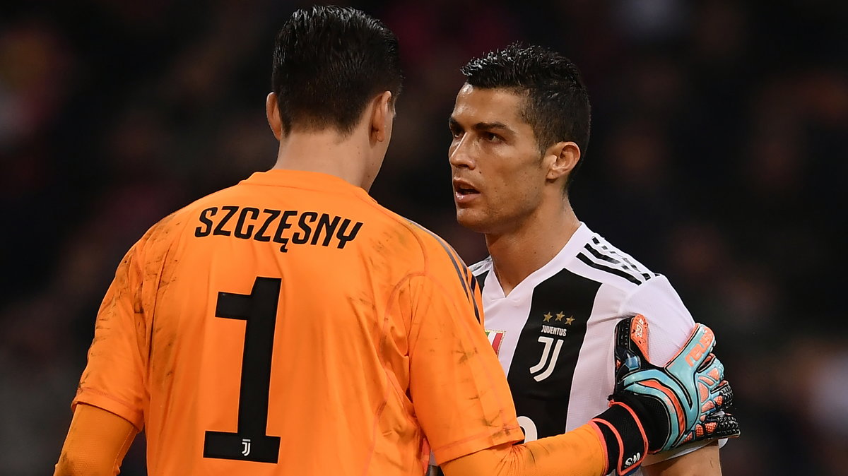 Wojciech Szczęsny i Cristiano Ronaldo