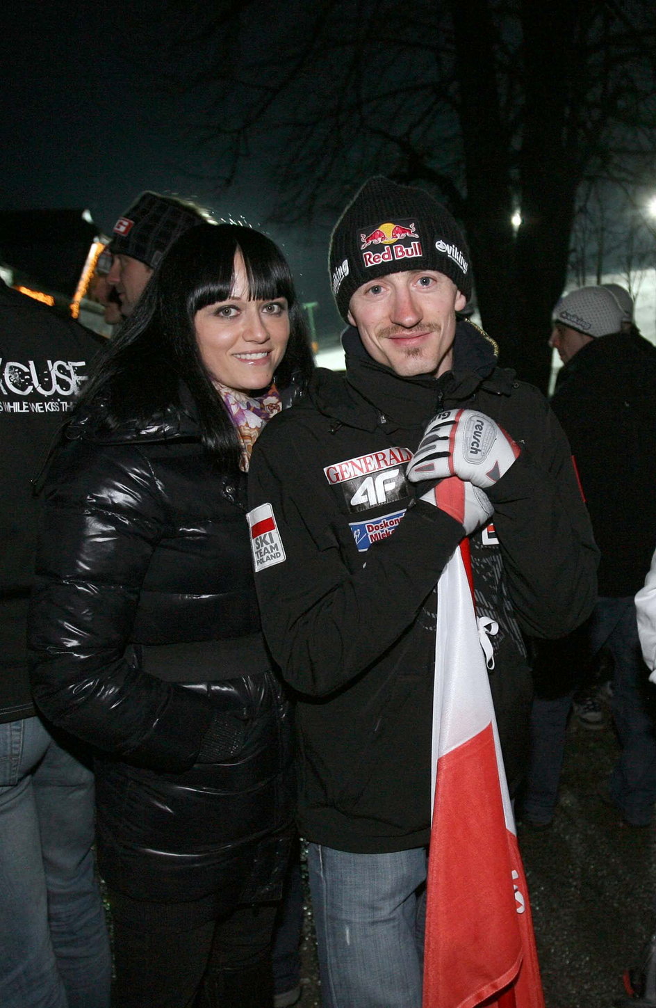 Adam Małysz z żoną w 2010 roku